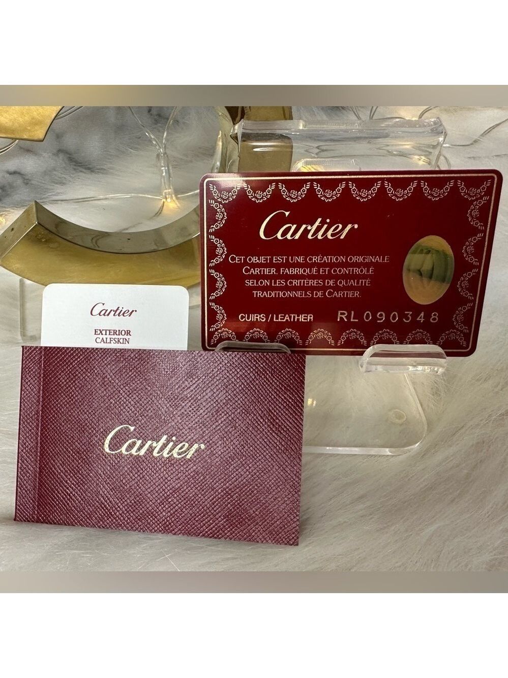 Authentic Cartier Love Collection Gold Calfskin Leather Long Wallet France Made - Picture 8 of 16